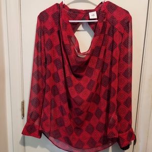 Cabi cow neck blouse